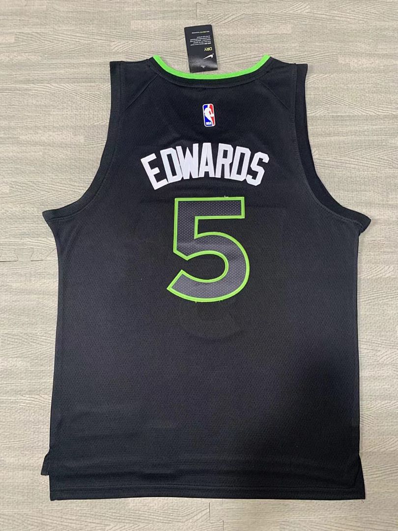 Minnesota Timberwolves #5 Camisa Preta, foto 2