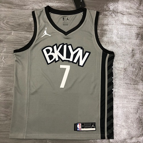21赛季篮网队JORDAN主题灰色球衣 7号 杜兰特