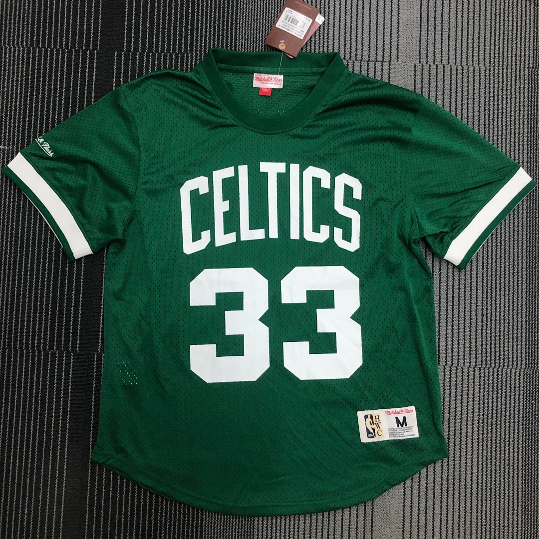Mitchellness 凯尔特人队 绿色 33号 伯德 复古网眼短袖, foto 15