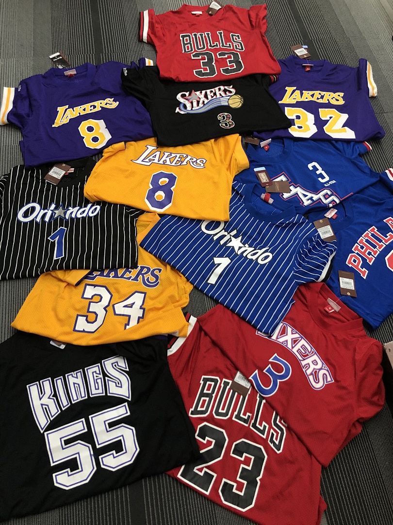 Mitchellness 湖人队 黄色 34号 奥尼尔 复古网眼短袖, foto 2