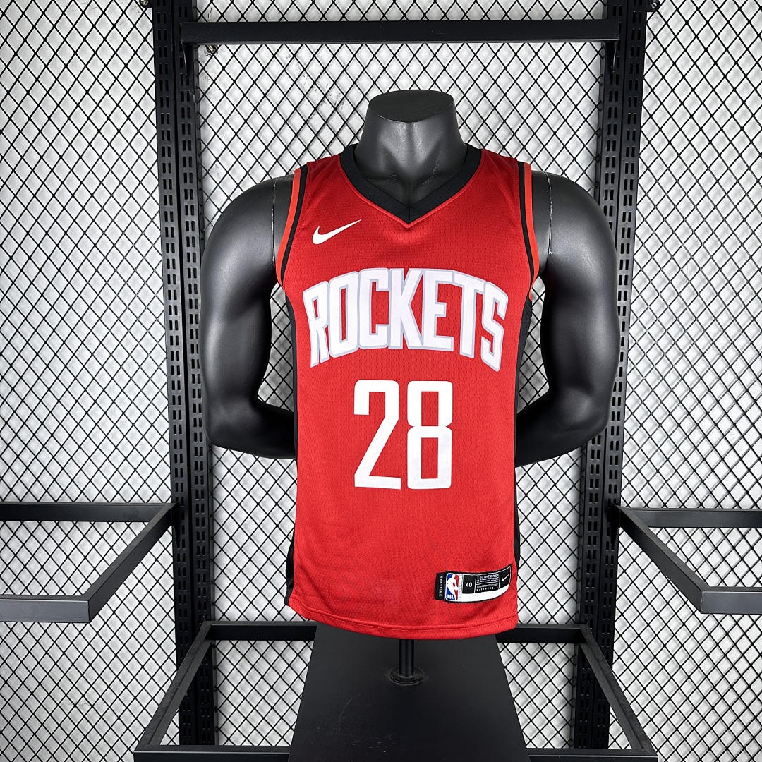 23赛季 火箭队 客场 红色 28号 申京, foto 9