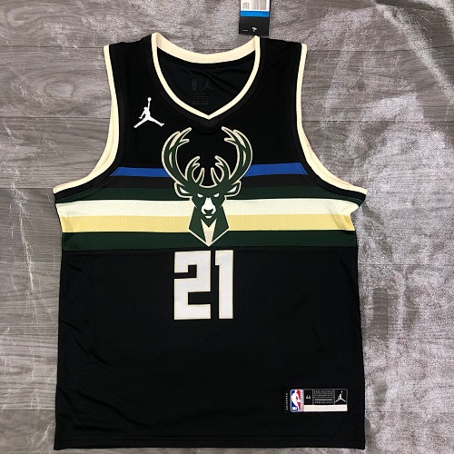 21赛季雄鹿队 Jordan 主题版球衣 21号 霍勒迪
