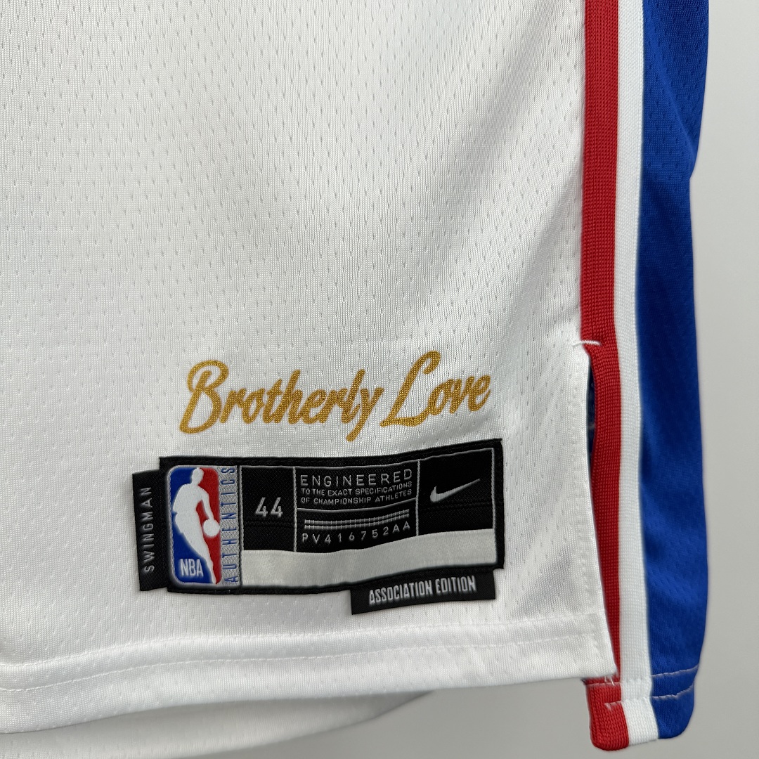 Philadelphia 76ers 22/23 #23 LeBron James Camisa Branca, foto 4
