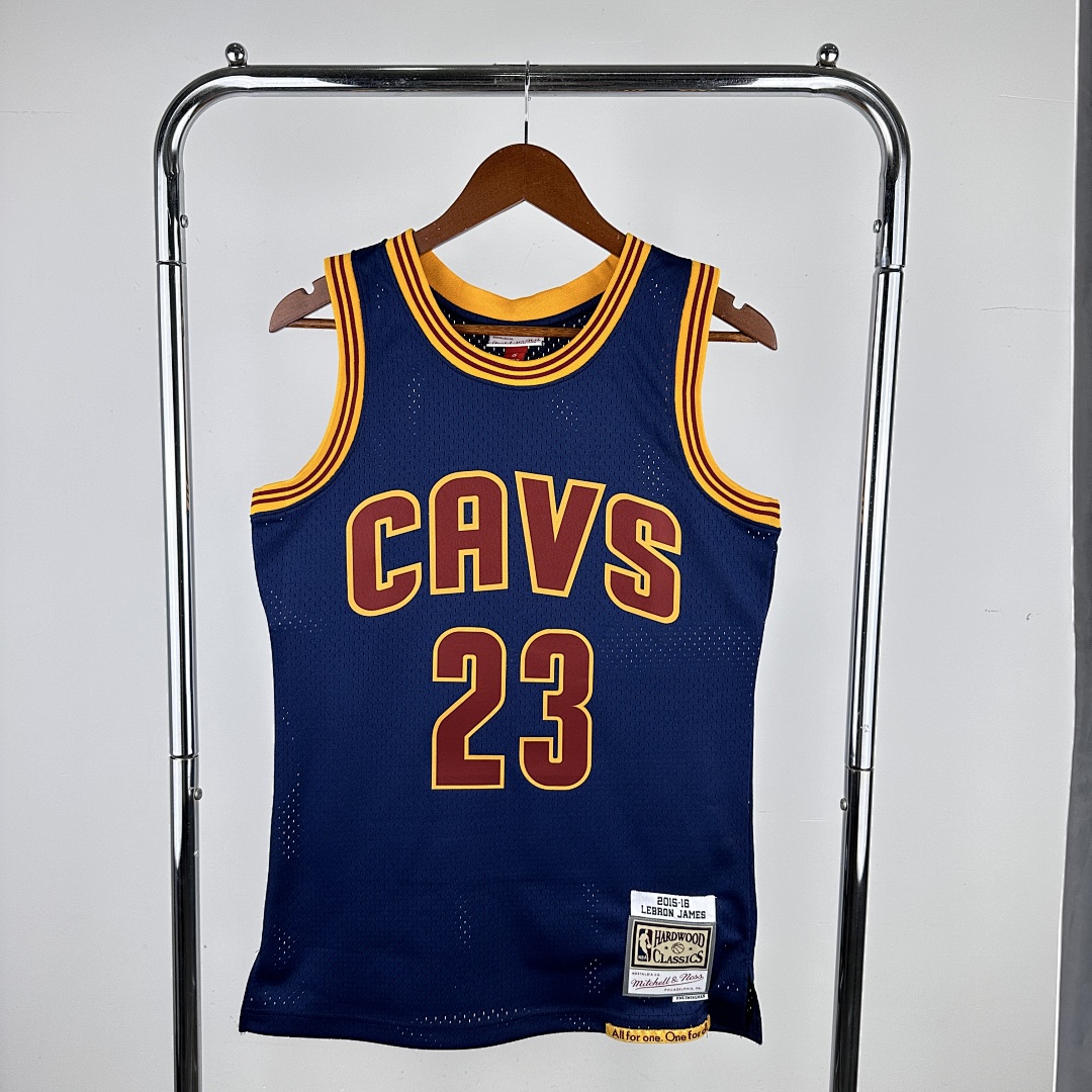 MN热压复古球衣: SW 骑士队 15/16赛季 CAVS 23号 詹姆斯, foto 1