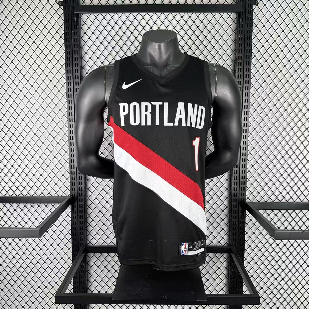Portland Trail Blazers 25/26 #1 Ja Morant Camisa Preta, foto 11