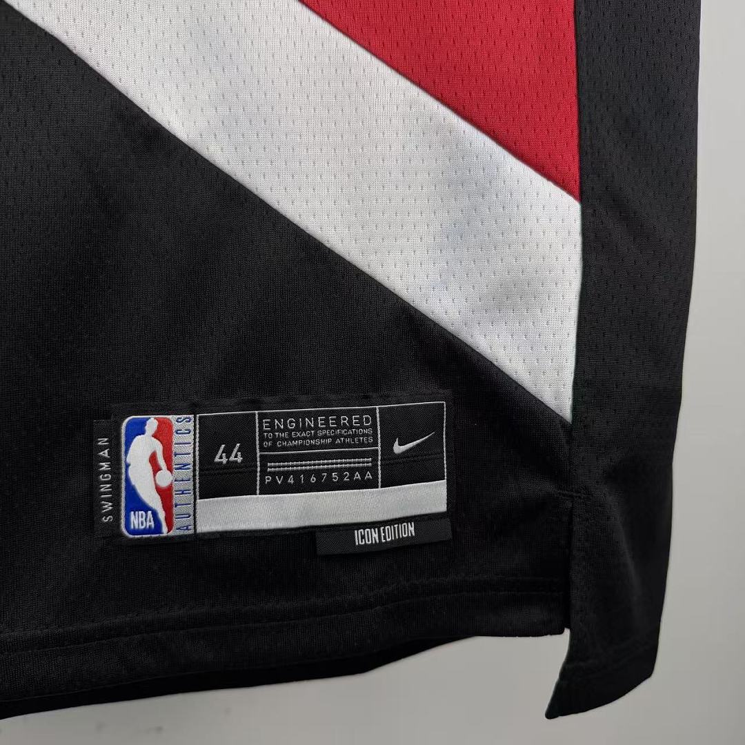 Portland Trail Blazers 25/26 #1 Ja Morant Camisa Preta, foto 2