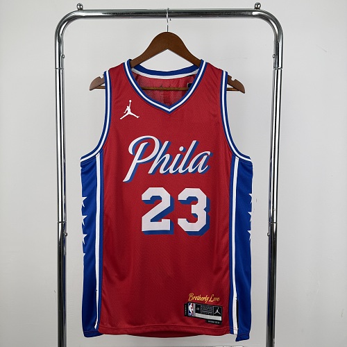 Philadelphia 76ers 22/23 Swingman #23 LeBron James Camisa Vermelha