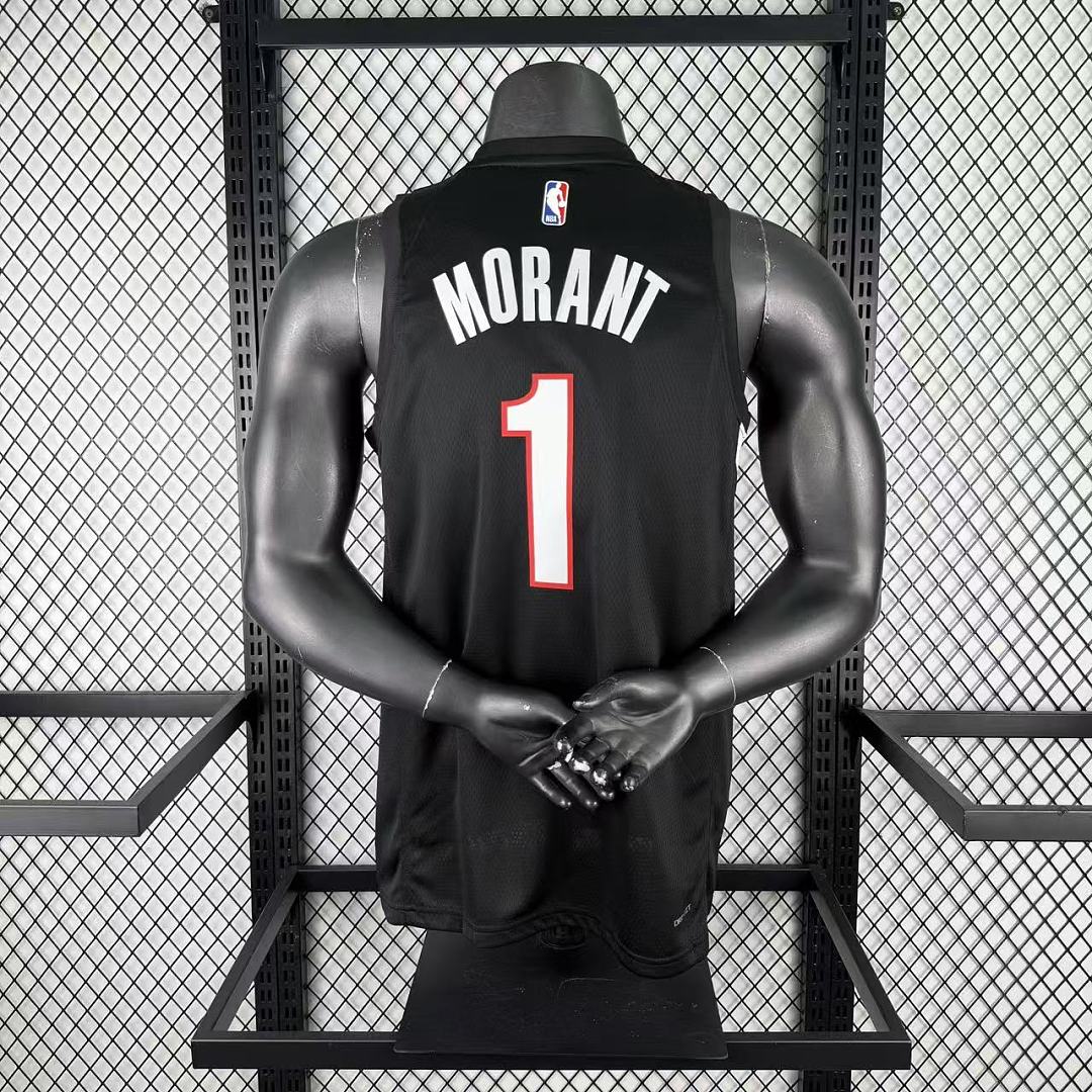 Portland Trail Blazers 25/26 #1 Ja Morant Camisa Preta, foto 10