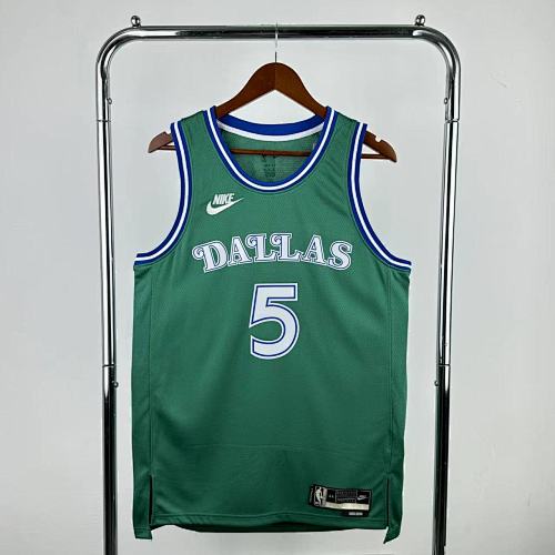Dallas Mavericks 25/26 Retrô #5 D'Angelo Russell Camisa Verde