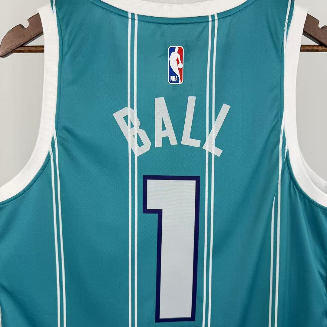 Charlotte Hornets Visitante #1 Camisa Azul, foto 4