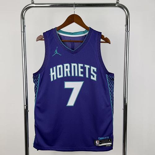 Charlotte Hornets 22/23 Swingman #7 Camisa Roxa
