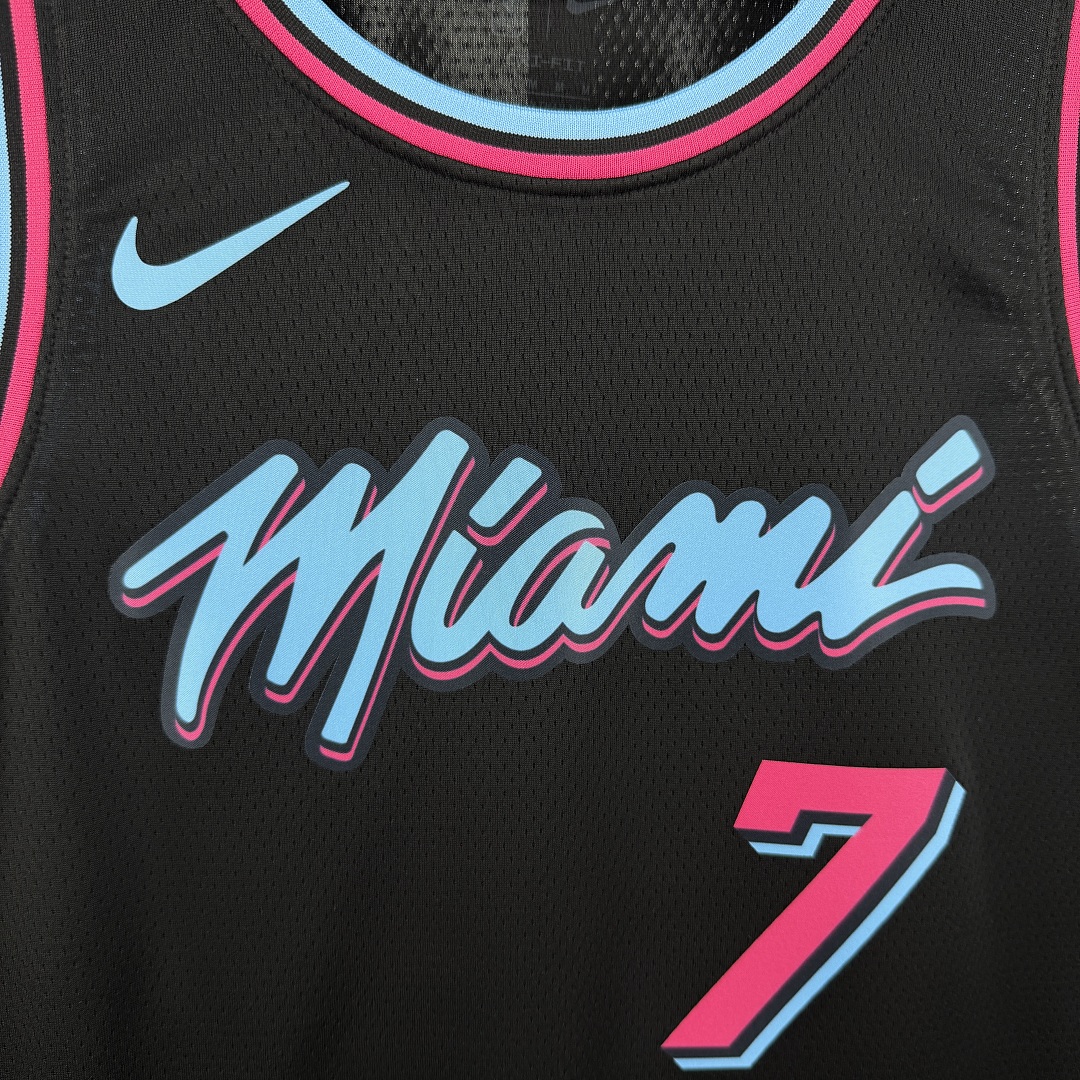Miami Heat Gola Careca #7 Giannis Camisa Preta, foto 4
