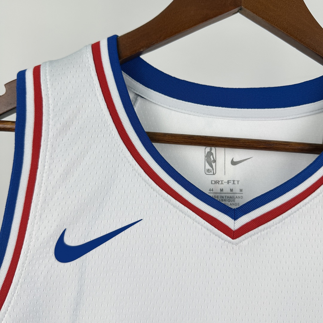 Philadelphia 76ers 22/23 #23 LeBron James Camisa Branca, foto 6