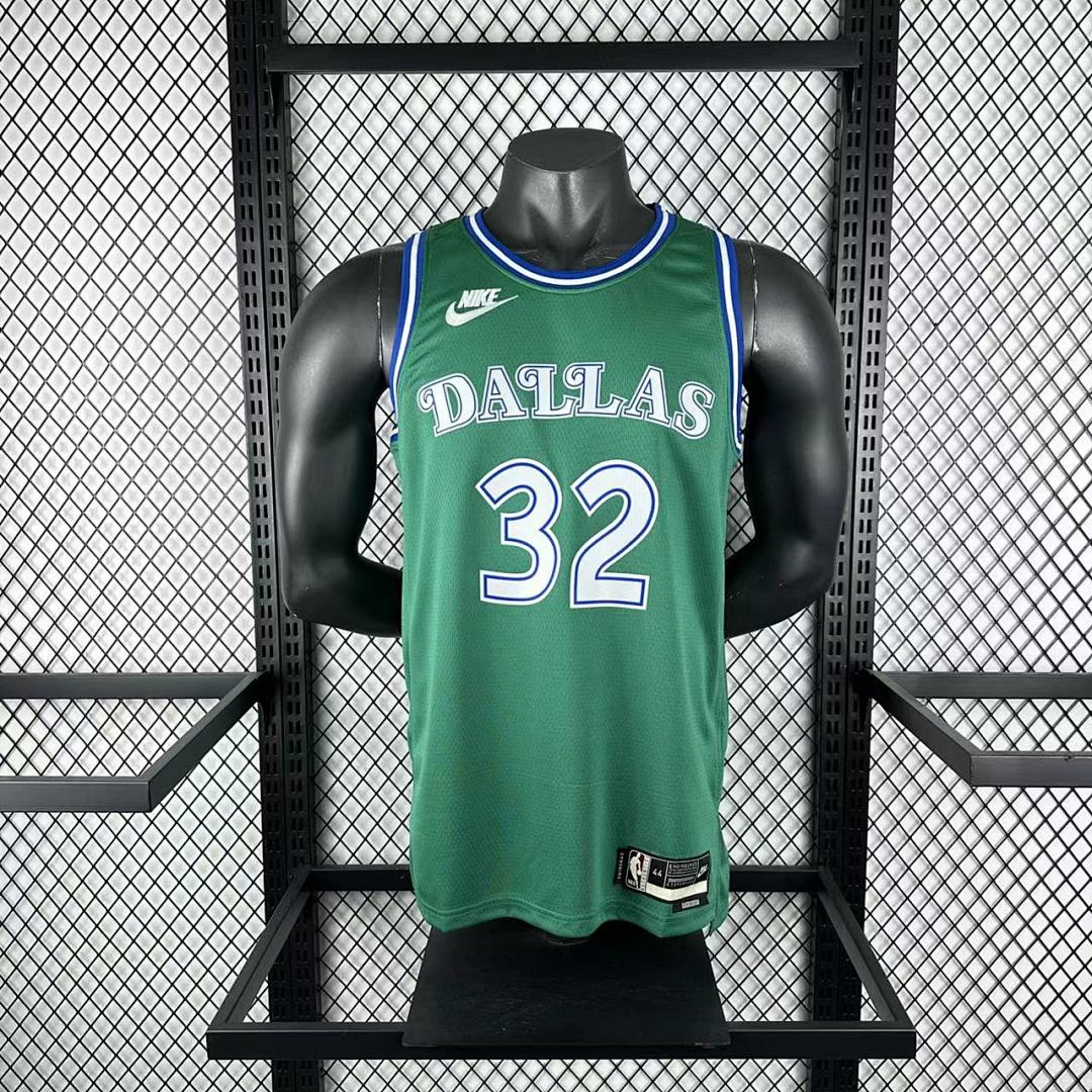 Dallas Mavericks 25/26 Retrô #32 Cooper Flagg Camisa Verde, foto 8