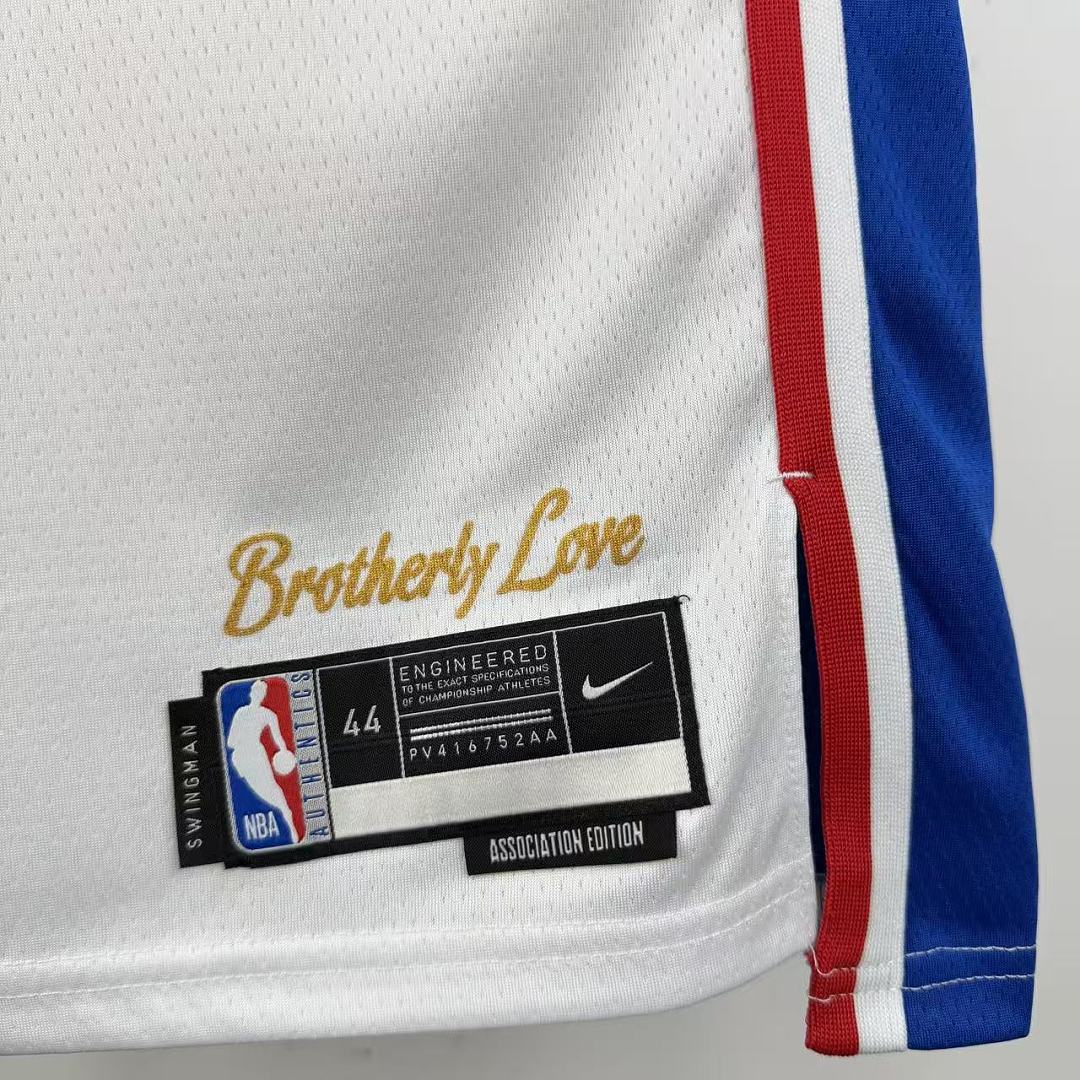 Philadelphia 76ers Casa #7 Jaylen Brown Camisa Branca, foto 7