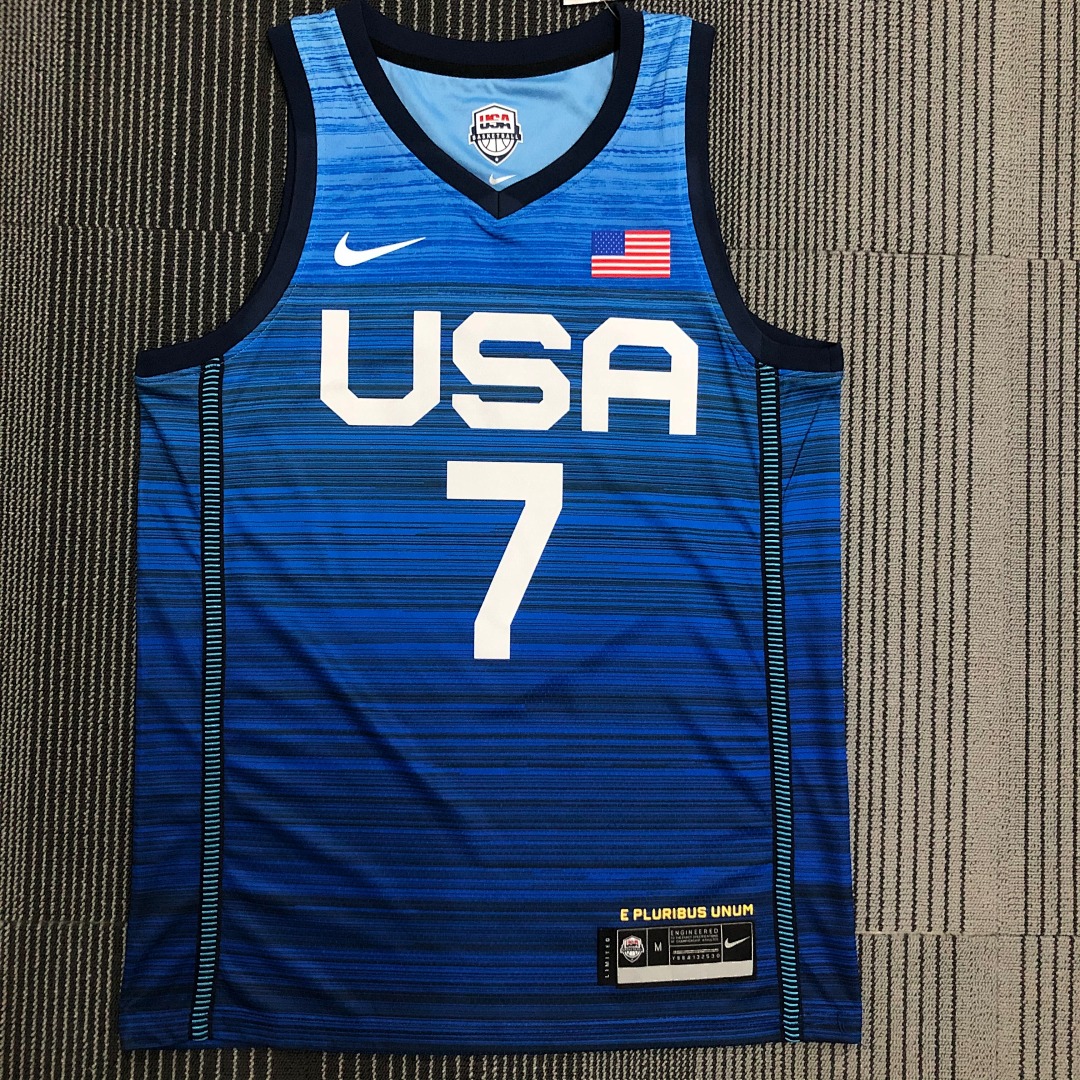 2021年奥运会 USA 美国队 蓝色 7号 杜兰特, foto 20
