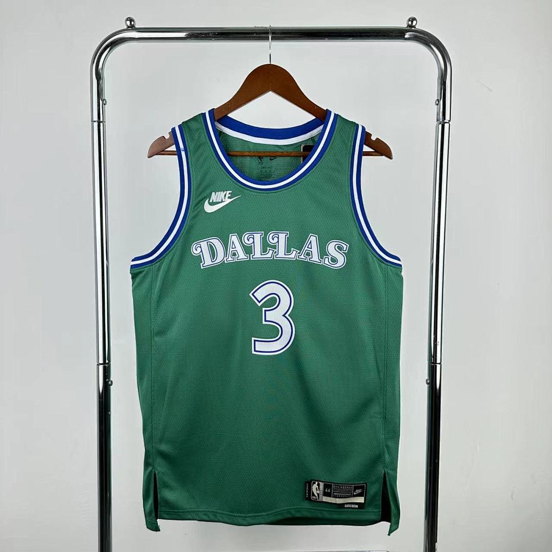 Dallas Mavericks 25/26 Retrô #3 Anthony Davis Camisa Verde, foto 1