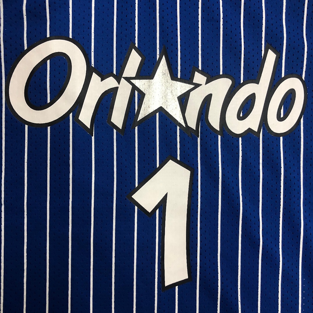 Mitchellness 魔术队 蓝色 1号 ”便士“哈达威 复古网眼短袖, foto 17