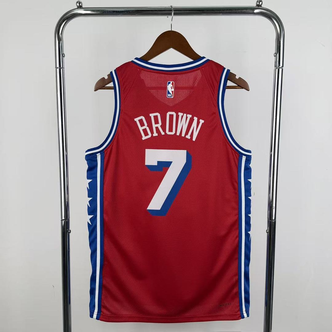 Philadelphia 76ers 22/23 Swingman #7 Jaylen Brown Camisa, foto 8
