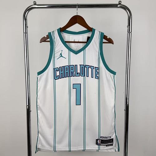 Charlotte Hornets Casa #1 Camisa Branca