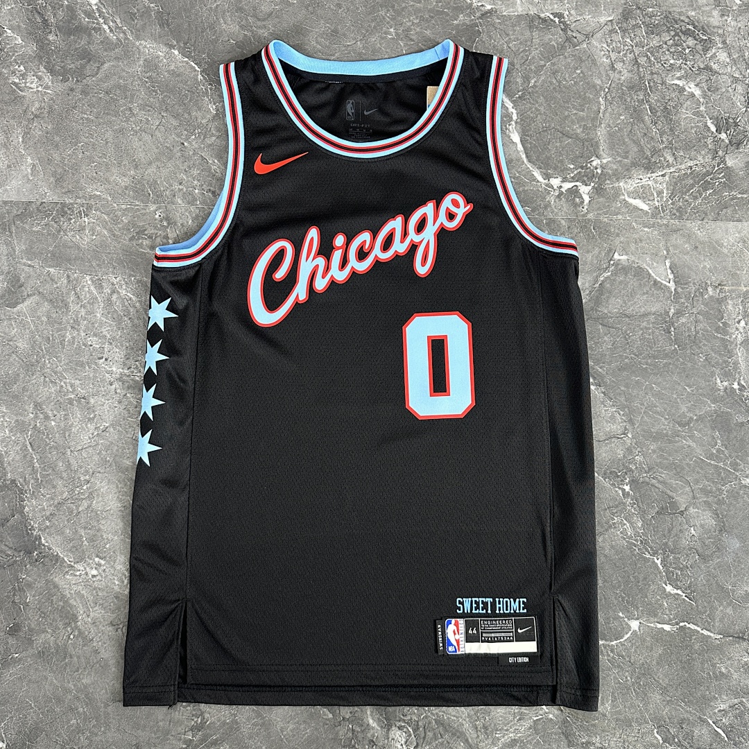 Chicago Bulls 25/26 City Edition #0 Camisa, foto 4