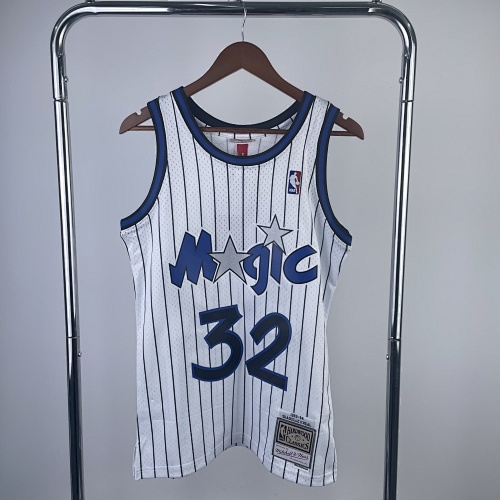 MN热压复古球衣：SW魔术队 94赛季 白色 32号 奥尼尔