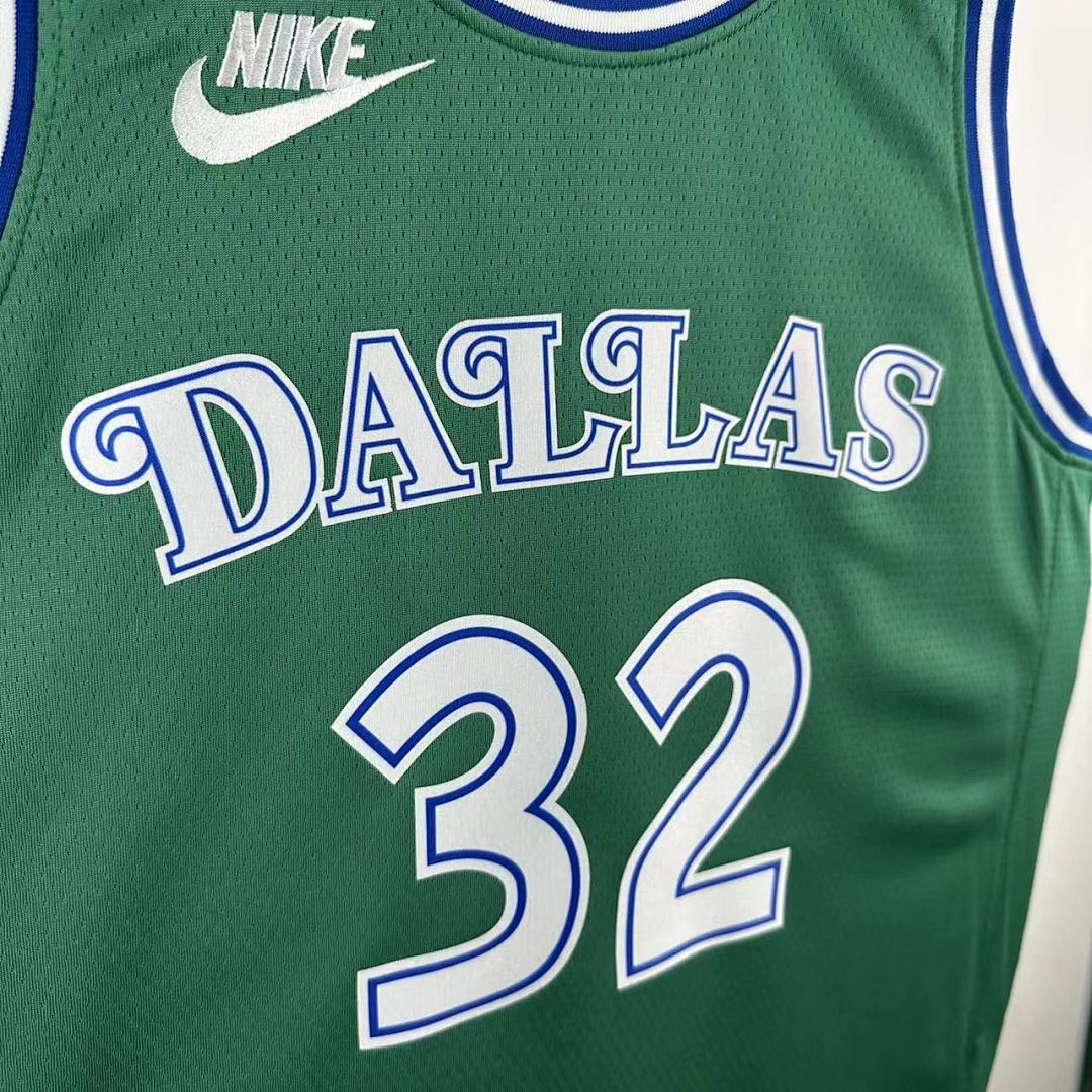 Dallas Mavericks 25/26 Retrô #32 Cooper Flagg Camisa Verde, foto 6