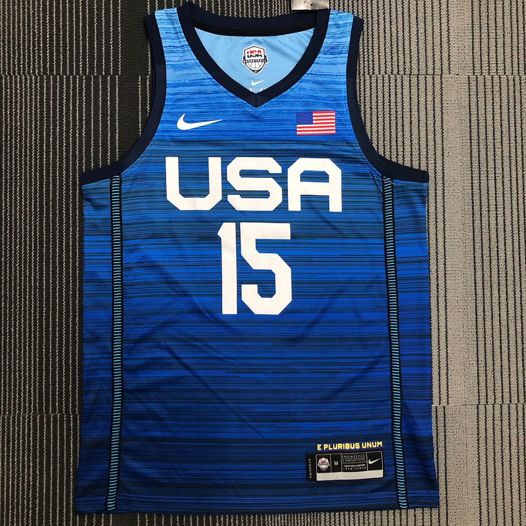 2021年奥运会 USA 美国队 蓝色 15号 布克, foto 20