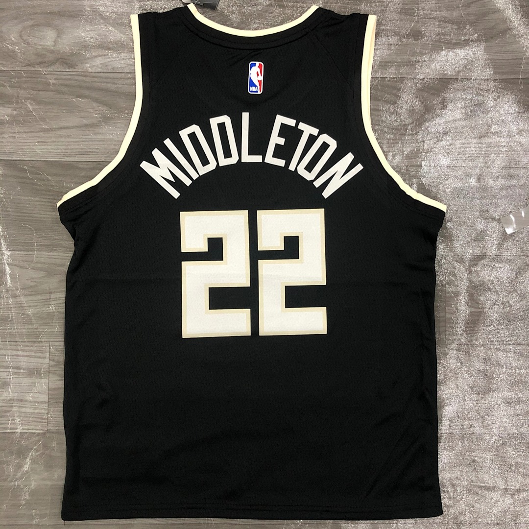 21赛季雄鹿队Jordan 主题版球衣 22号 米德尔顿, foto 1