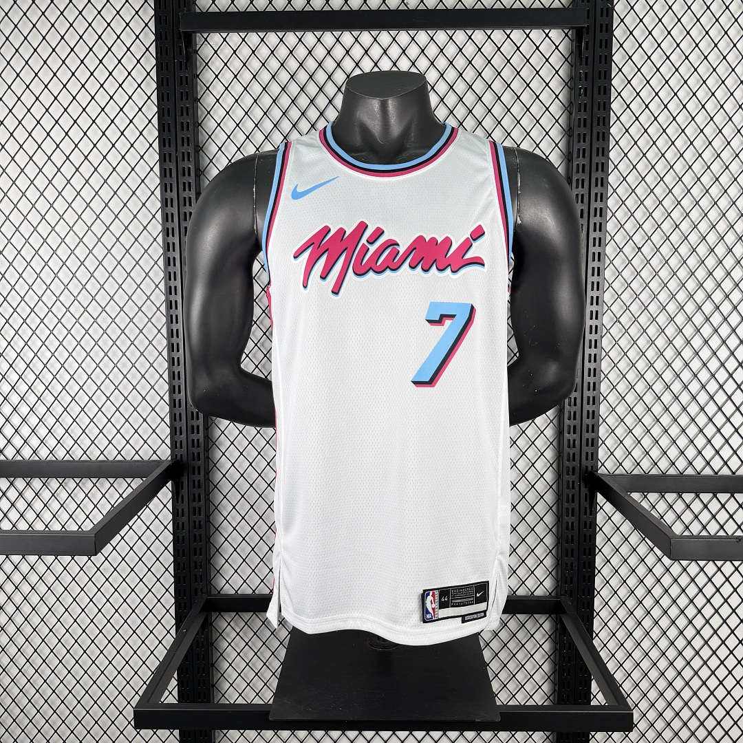 Miami Heat Gola Careca #7 Giannis Camisa Branca, foto 6
