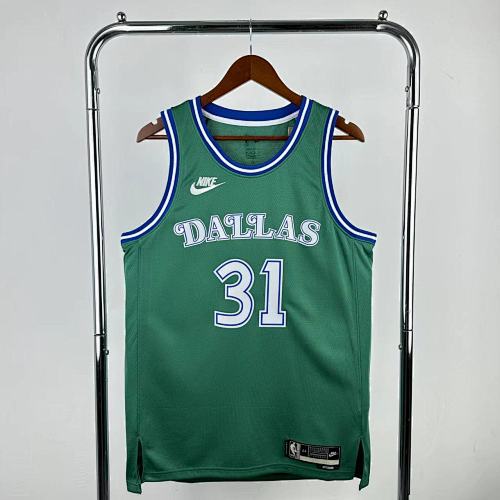 Dallas Mavericks 25/26 Retrô #31 Klay Thompson Camisa Verde
