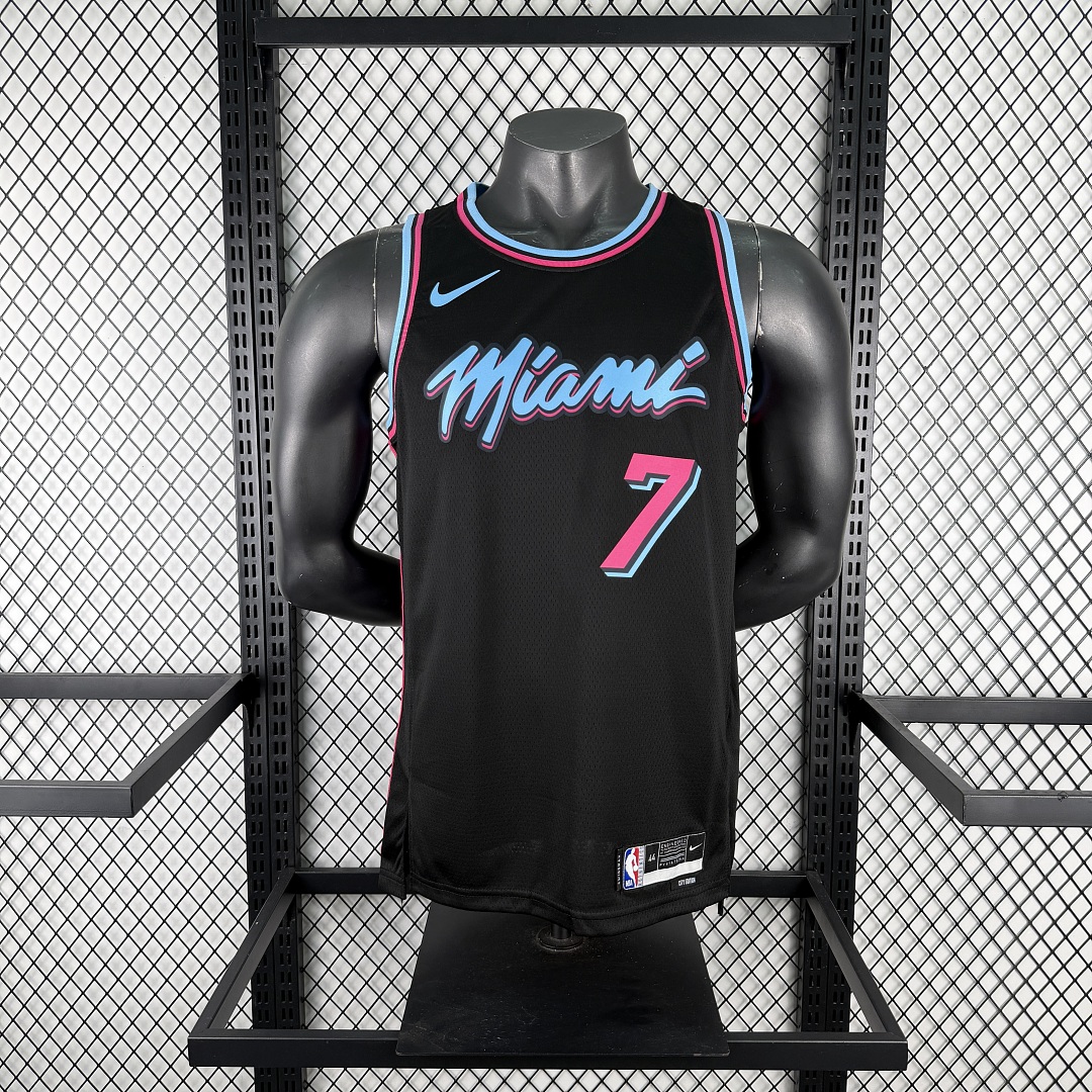 Miami Heat Gola Careca #7 Giannis Camisa Preta, foto 7