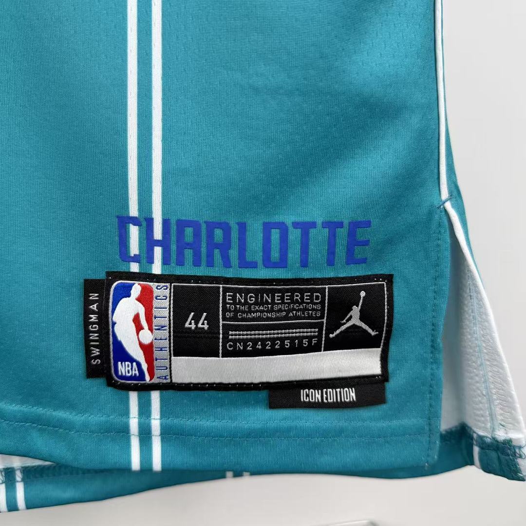 Charlotte Hornets Visitante #1 Camisa Azul, foto 3