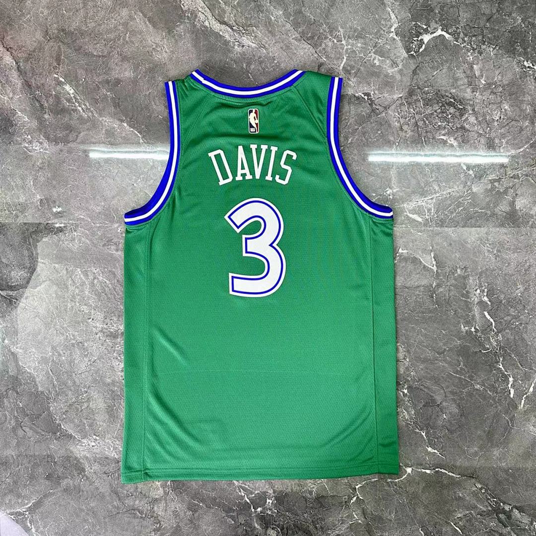 Dallas Mavericks 25/26 Retrô #3 Anthony Davis Camisa Verde, foto 10