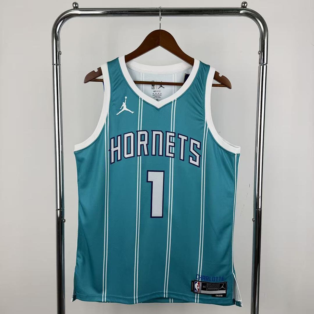 Charlotte Hornets Visitante #1 Camisa Azul, foto 7