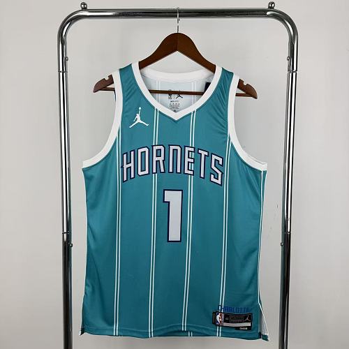 Charlotte Hornets Visitante #1 Camisa Azul