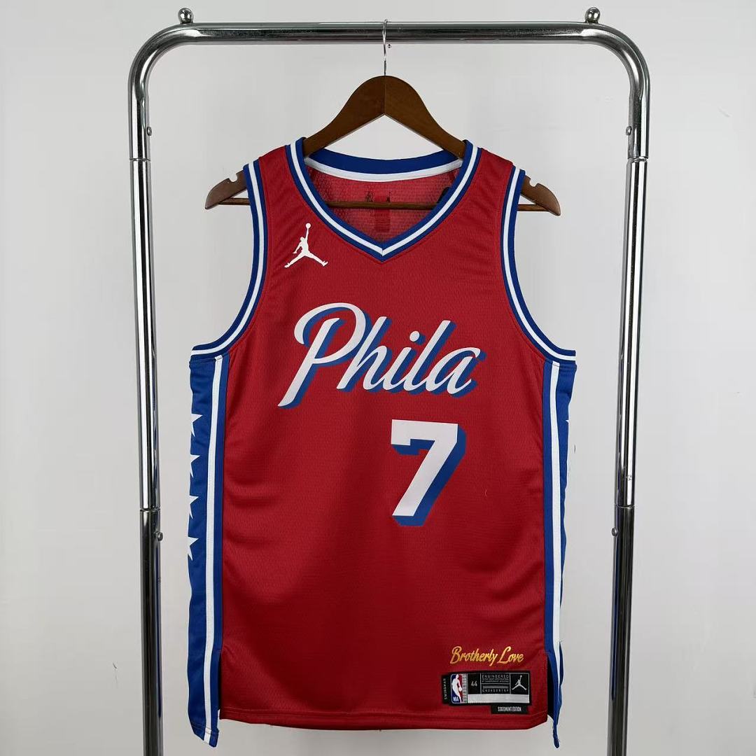 Philadelphia 76ers 22/23 Swingman #7 Jaylen Brown Camisa, foto 9
