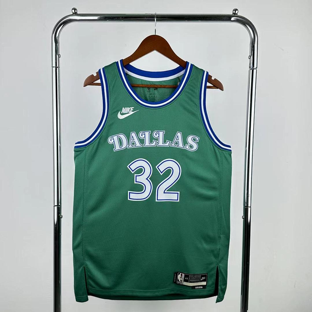 Dallas Mavericks 25/26 Retrô #32 Cooper Flagg Camisa Verde, foto 1
