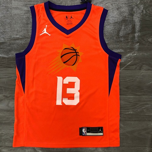 21赛季 太阳队 Jordan主题 橙色 13号 纳什