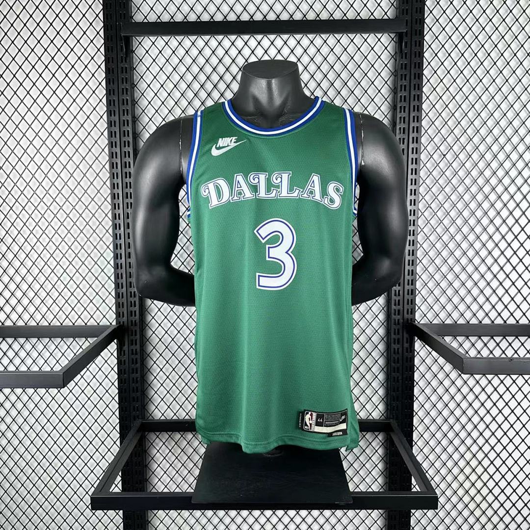 Dallas Mavericks 25/26 Retrô #3 Anthony Davis Camisa Verde, foto 7