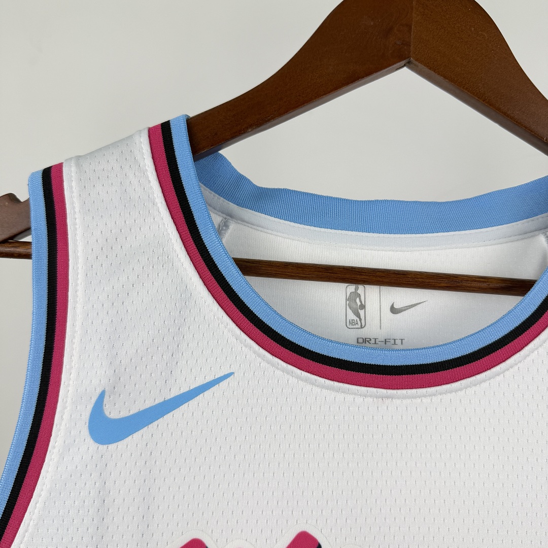 Miami Heat Gola Careca #7 Giannis Camisa Branca, foto 5