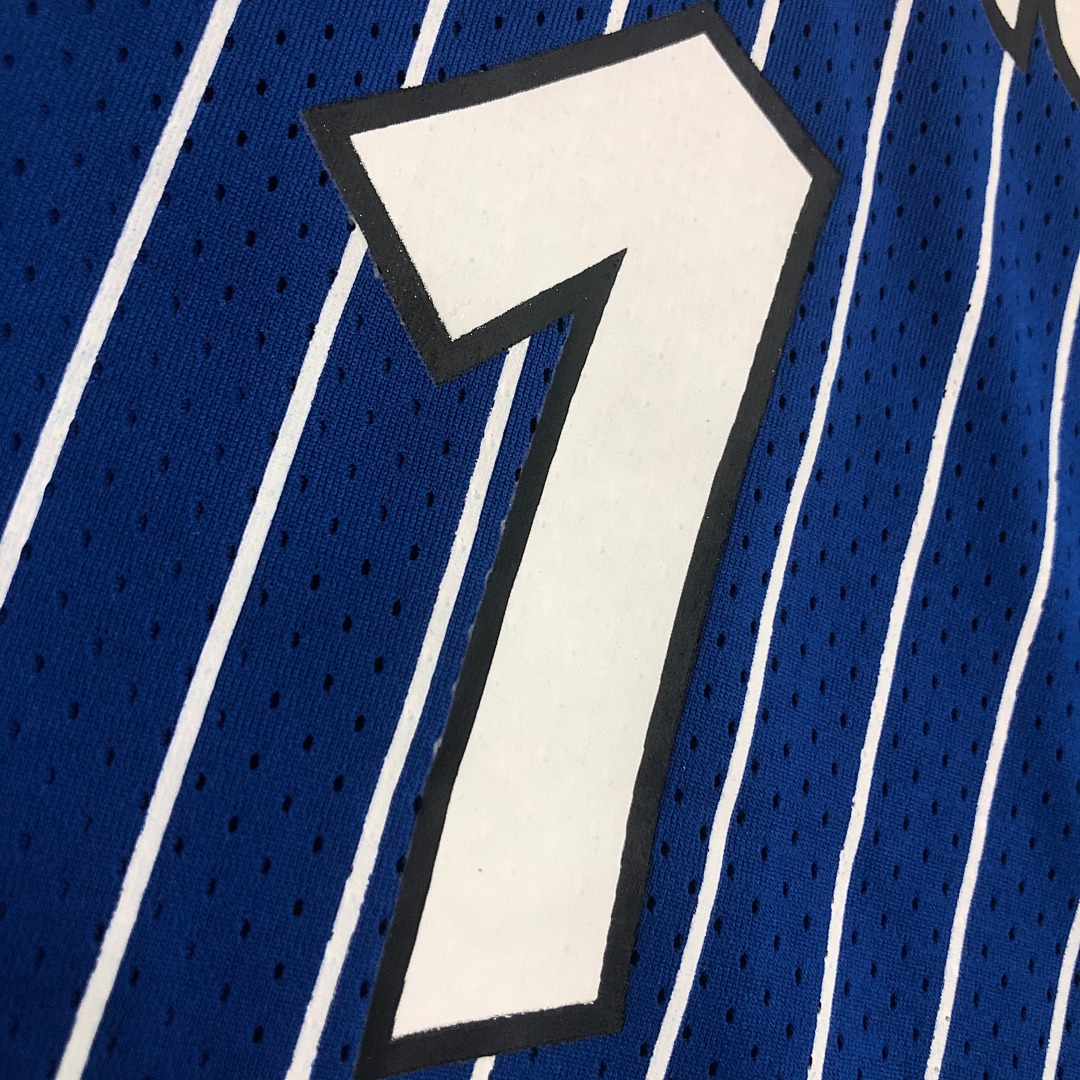 Mitchellness 魔术队 蓝色 1号 ”便士“哈达威 复古网眼短袖, foto 16